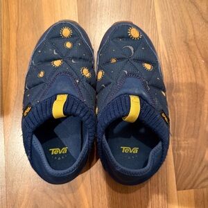 Teva Kids Shoes - Navy Blue with Sun and Moon Design